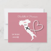 Hochzeiten Zielort Italien Save the Date (Vorderseite)