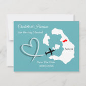 Hochzeiten Zielort Santorini Save the Date (Vorderseite)