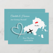Hochzeiten Zielort Skiathos Save the Date (Vorne/Hinten)