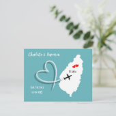 Hochzeiten Zielort St. Lucia Save the Date (Stehend Vorderseite)