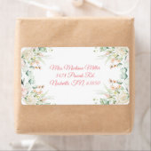 Hochzeitflorale Elegant Rosa Chic Datum Anschrift (Insitu)