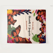 Hochzeitfloralgestrümpfe Foto Hintergrund Wandteppich (Vorderseite (Horizontal))