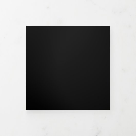 Hochzeitformal Black All in einem Set Dreifach Gefaltete Einladung (Cover)