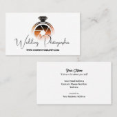 Hochzeitfotograf (Alter Look) Visitenkarte (Vorne/Hinten)