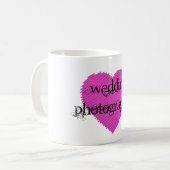 Hochzeitfotograf Kaffeetasse (Vorderseite Links)