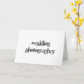 Hochzeitfotograf Karte (Gelbe Blume)