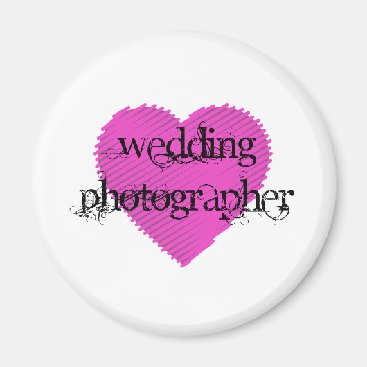 Hochzeitfotograf Magnet (Vorne)