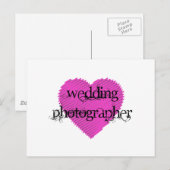 Hochzeitfotograf Postkarte (Vorne/Hinten)