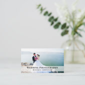 Hochzeitfotograf QR Code Foto Beruflich Visitenkarte (Stehend Vorderseite)