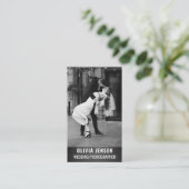 Hochzeitfotograf Vertikale QR Code Social Media Visitenkarte (Stehend Vorderseite)