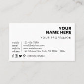 Hochzeitfotograf | Videographin | DJ QR Code Visitenkarte (Rückseite)