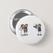 Hochzeitfotografie Button (Vorne & Hinten)