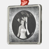 Hochzeitfotografie Silbernes Ornament (Links)