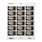 Hochzeitgast Adressaufkleber (Vorne)