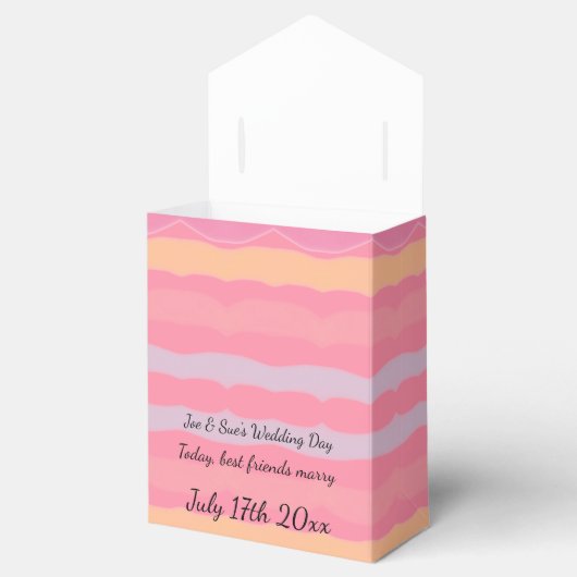 Hochzeitgast Geschenkschachtel (Geöffnet)