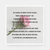 Hochzeitgedicht Serviette (Vorderseite)