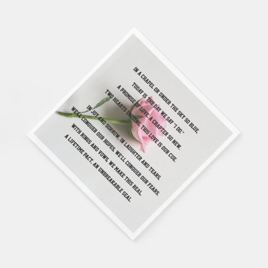 Hochzeitgedicht Serviette (Ecke)