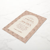 Hochzeitgeometrie Folieneinladung (Gedreht)