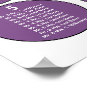 Hochzeitgewölbe 12 Tabelle Seating Chart Poster (Ecke)
