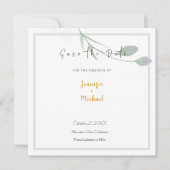 HochzeitGold-Farbkalligraphie-Skript Save the Date Einladung (Vorderseite)