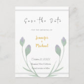 HochzeitGold-Farbkalligraphie-Skript Save the Date Postkarte (Vorderseite)