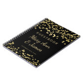 Hochzeitguestbook-GoldfolieConfetti Notizblock (Linke Seite)