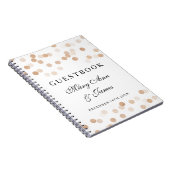 Hochzeitguestbook-Imitat-kupferne Notizblock (Rechte Seite)
