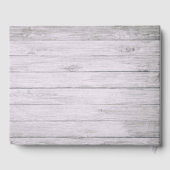 Hochzeitguestbook Lace Sunflower Wood String Light Gästebuch (Rückseite)