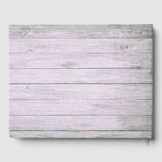 Hochzeitguestbook Lace Sunflower Wood String Light Gästebuch (Rückseite)