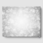 Hochzeitguestbook Silver Winter Wonderland Gästebuch (Rückseite)