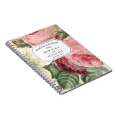 HochzeitGuestbook - Vintage botanische Blumen Notizblock (Rechte Seite)