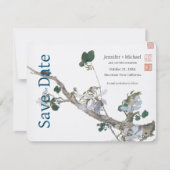 Hochzeitheiratskalligrafie Save The Date (Vorderseite)