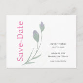 Hochzeitheiratskalligrafie Schwarz-weiß Ankündigungspostkarte (Vorderseite)