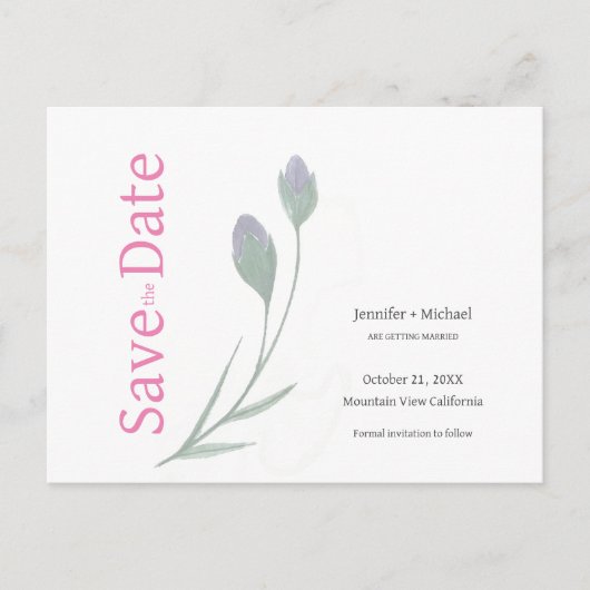 Hochzeitheiratskalligrafie Schwarz-weiß Ankündigungspostkarte (Vorderseite)