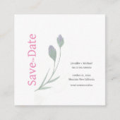 Hochzeitheiratskalligrafie Schwarz-weiß Begleitkarte (Vorderseite)