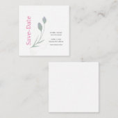 Hochzeitheiratskalligrafie Schwarz-weiß Begleitkarte (Vorne/Hinten)