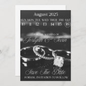 Hochzeitkalender Save the Date Kühlschrankmagnet (Vorne/Hinten)