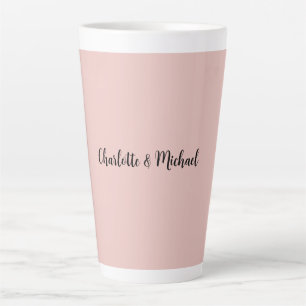 Hochzeitkalligraphie Elegante Rose Gold Schlichter Milchtasse