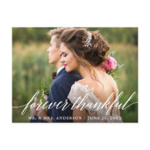 Hochzeitkalligraphie für immer dankbares Foto