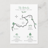 Hochzeitkarte - Custom Design Tara Begleitkarte (Vorderseite)