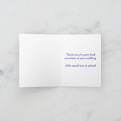 Hochzeitkarte Dankeskarte (Innenseite)