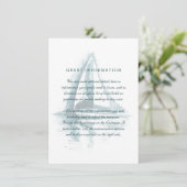 Hochzeitkarte für das Wasserfarbensegelboot Begleitkarte (Stehend Vorderseite)