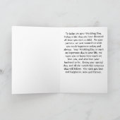 Hochzeitkarte für Tochter Jaclyn von Eltern Karte (Innenseite)