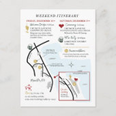 Hochzeitkarte - Maßgeschneidertes Design JULIA Begleitkarte (Vorderseite)