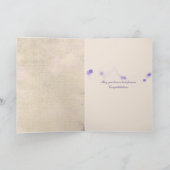 Hochzeitkarte mit lila Umschlag Karte (Innenseite)