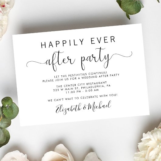 Hochzeitkarte nach Party Einladung