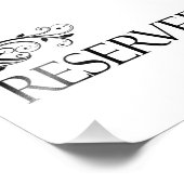 Hochzeitkarte reserviert fotodruck (Ecke)