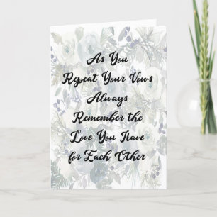Hochzeitkarte Wiederholung von Vows-Design Dankeskarte