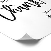 Hochzeitkarten und Geschenke 8x10 Typografie | Sch Poster (Ecke)