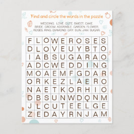 Hochzeitkids-Aktivität finden und umkreisen